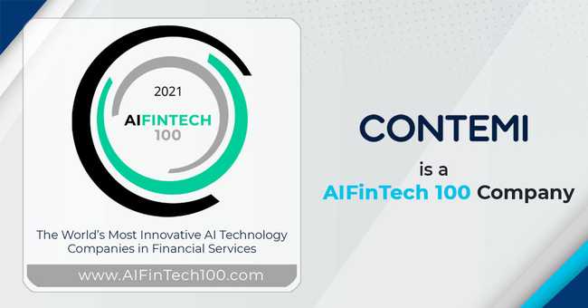 Contemi Solutions Amongst World’s 100 Most Innovative Ai Fintech Companies